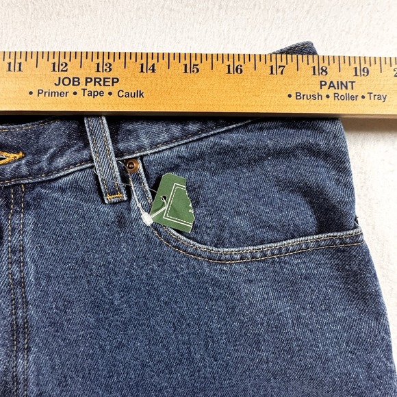 LL Bean Flannel Lined Jeans Mens 36x30 Natural Fit Medium Wash 130657 NWT - Picture 5 of 8